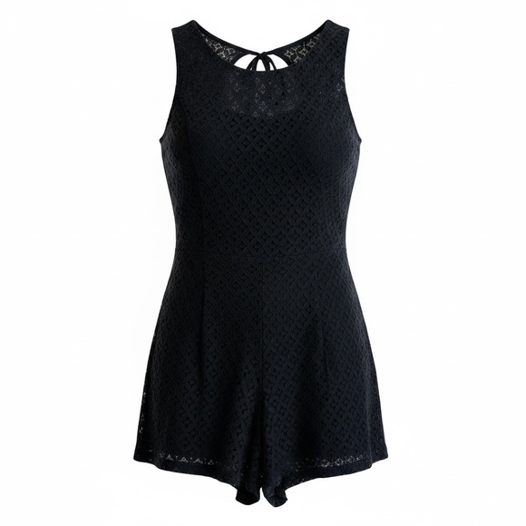 Accidentally in Love Navy Blue Sleeveless Romper Size 9 - Picture 2 of 6